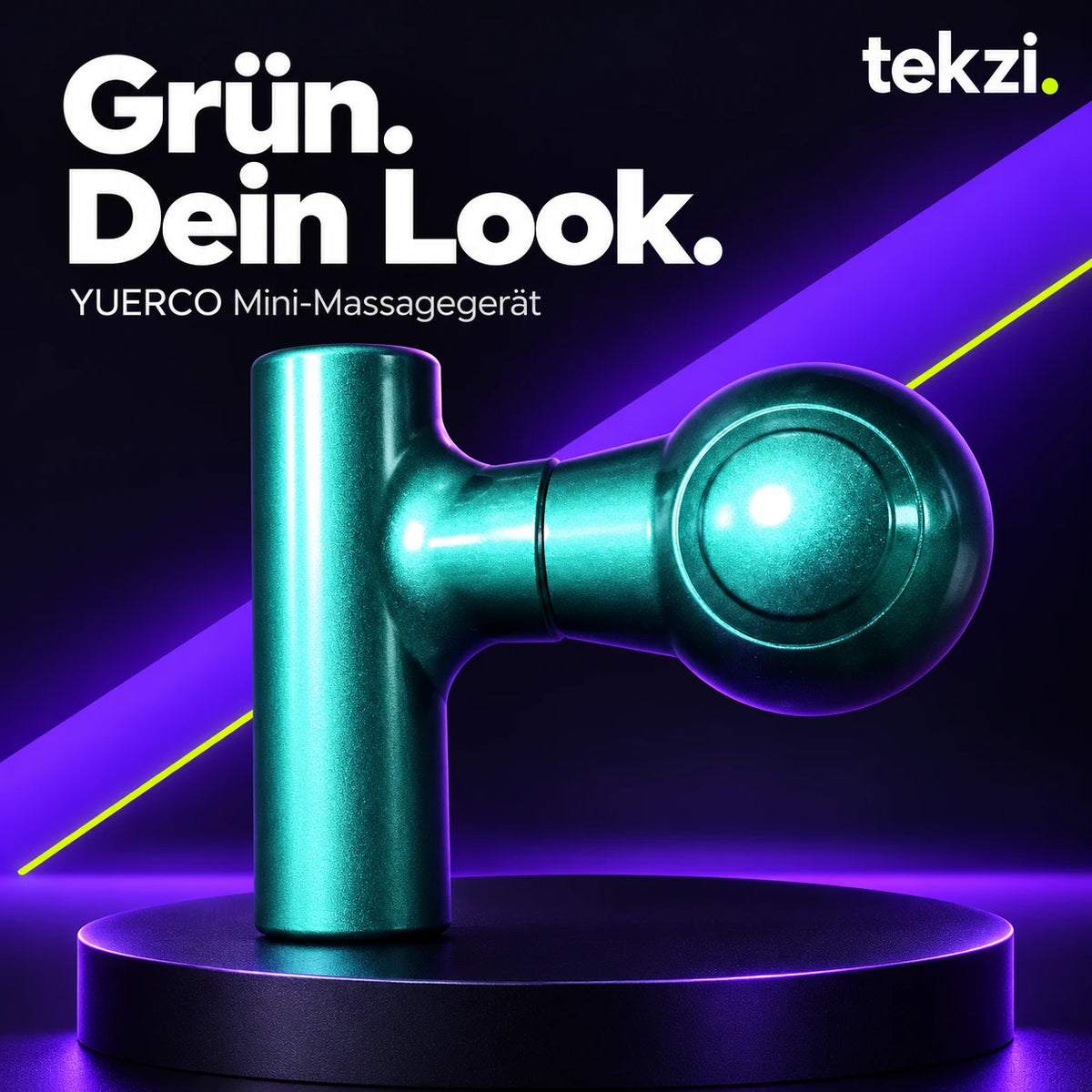 YUERCO Mini-Massagegerät in Grün im TEKZI-Design