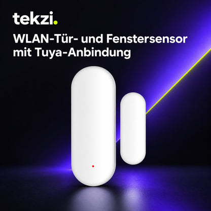 tekzi WLAN-Tür- und Fenstersensor mit Tuya-Anbindung – Ansicht 2 im TEKZI-Design