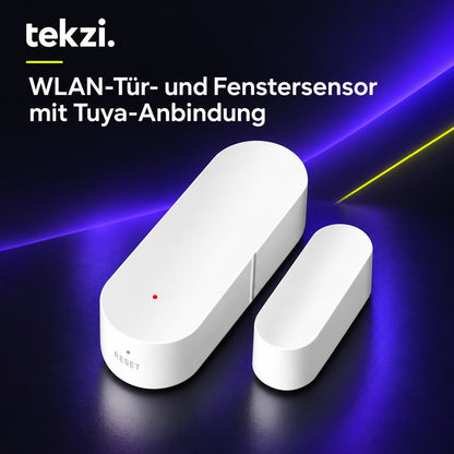 tekzi WLAN-Tür- und Fenstersensor mit Tuya-Anbindung – Ansicht 9 im TEKZI-Design