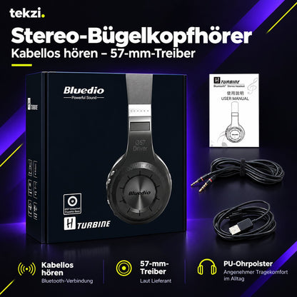 tekzi Kopfhörer Stereo mit 57-mm-Treibern – Weiß – Produktansicht 6 im TEKZI-Design