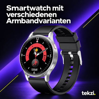tekzi Smartwatch mit verschiedenen Armbandvarianten – Ansicht 5 im TEKZI-Design