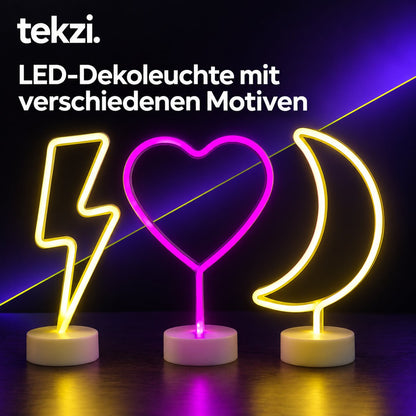 tekzi LED-Dekoleuchte mit verschiedenen Motiven – Ansicht 1 im TEKZI-Design
