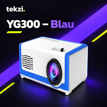 Mini-Beamer YG300 in Blau – TEKZI