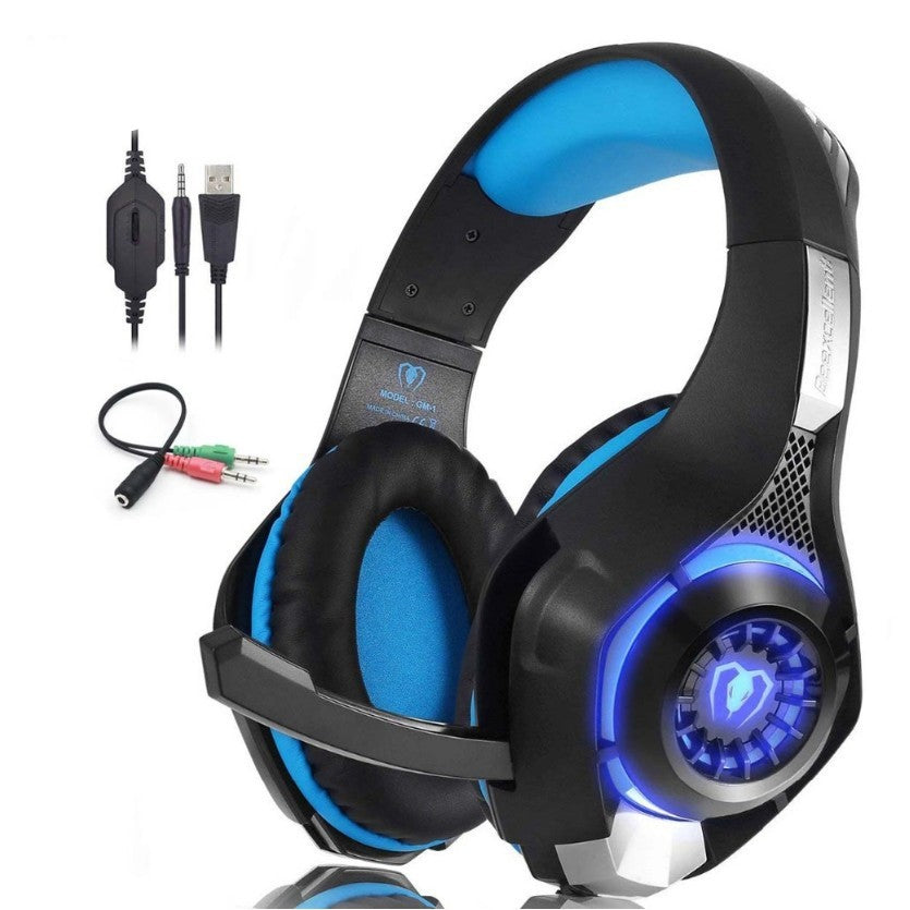 tekzi Gaming-Headset Beexcellent GM-1 mit Mikrofon und LED-Licht – Produktabbildung