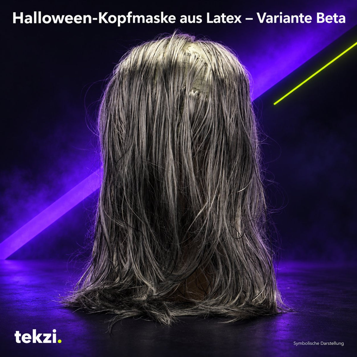 tekzi Halloween-Kopfmaske aus Latex – Variante Beta – Ansicht 5 im TEKZI-Design