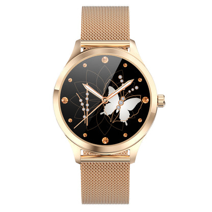 tekzi Smartwatch mit 1,1-Zoll-Anzeige und Edelstahlarmband – Produktabbildung