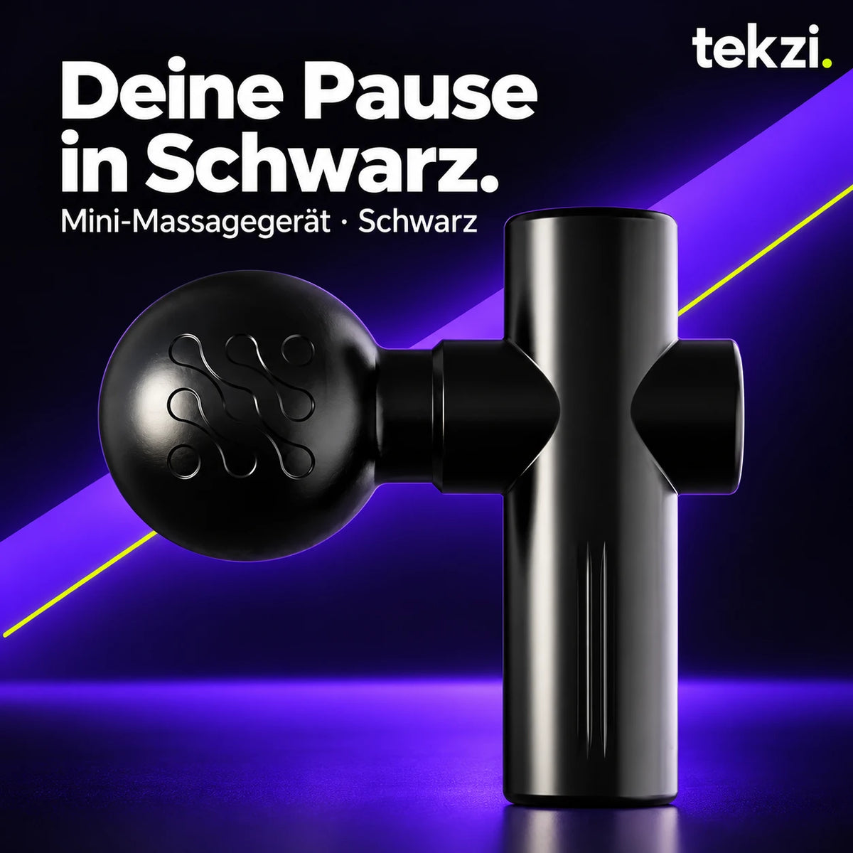 Mini-Massagegerät in Schwarz – TEKZI-Design