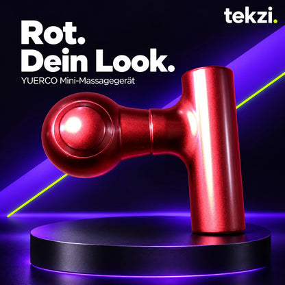 YUERCO Mini-Massagegerät in Rot im TEKZI-Design