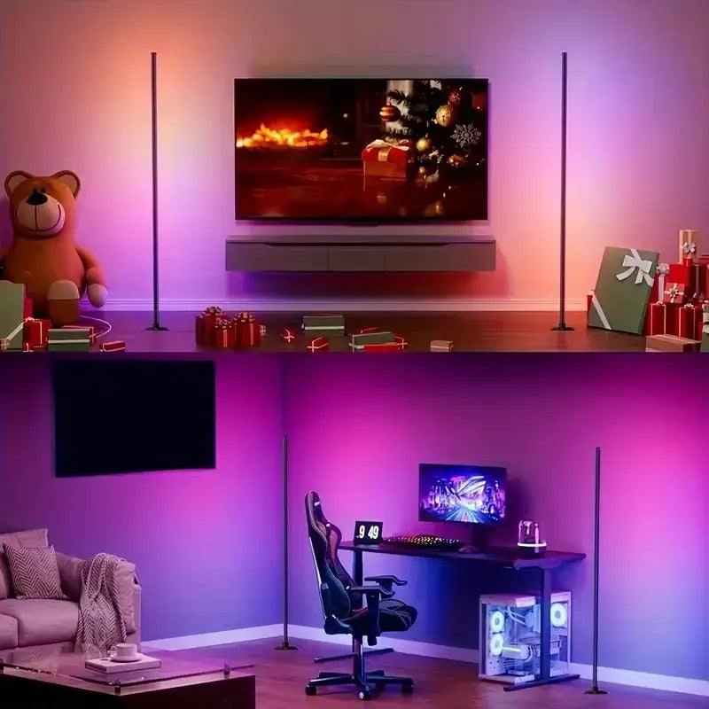 Elektroheimat RGB-LED-Eckstehleuchte mit App und Fernbedienung