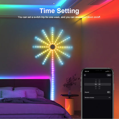 Elektroheimat RGB-LED-Feuerwerkleuchte mit USB