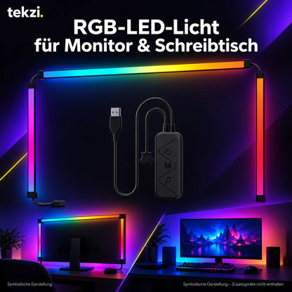 tekzi RGB-LED-Licht für Monitor & Schreibtisch – Ansicht 22 im TEKZI-Design