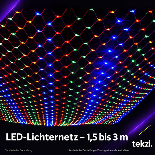 tekzi LED-Lichternetz – 1,5 bis 3 m – Ansicht 1 im TEKZI-Design