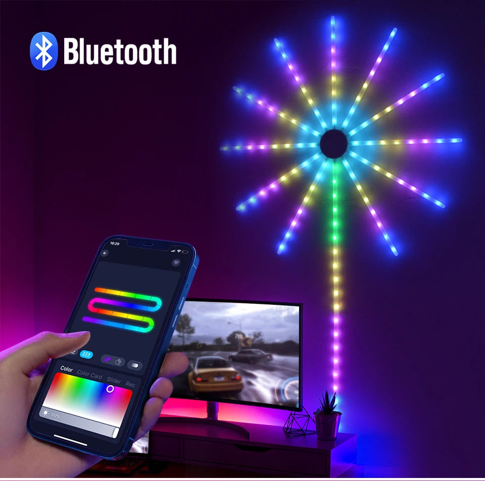 Elektroheimat RGB-LED-Feuerwerkleuchte mit USB