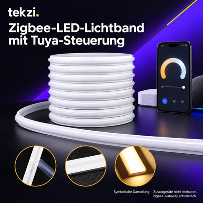 Zigbee-LED-Lichtband mit Tuya-Steuerung – Ansicht 9 im TEKZI-Design