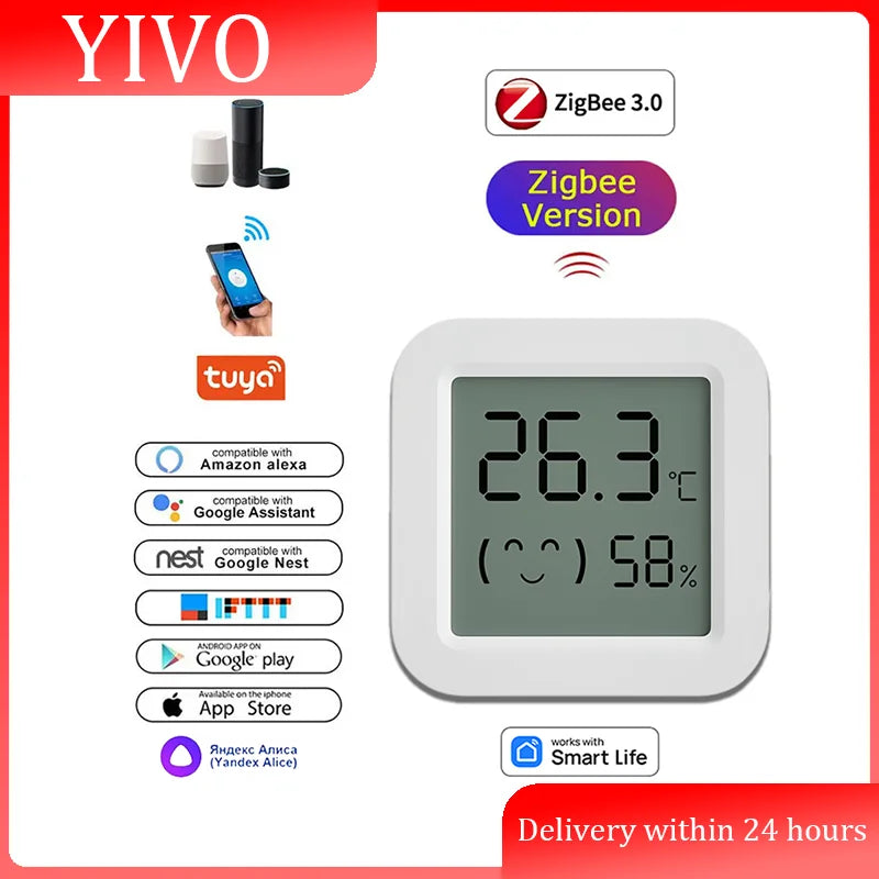 Elektroheimat Zigbee-Temperatur- und Feuchtigkeitssensor TH03