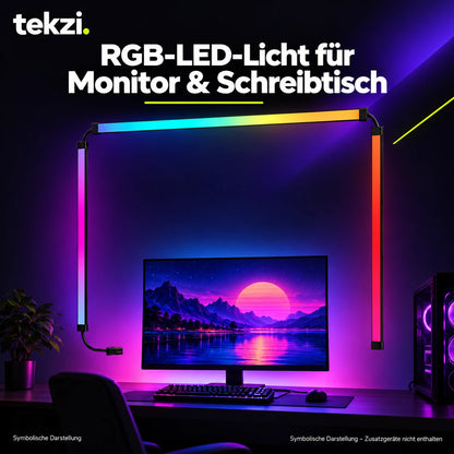 tekzi RGB-LED-Licht für Monitor & Schreibtisch – Ansicht 15 im TEKZI-Design