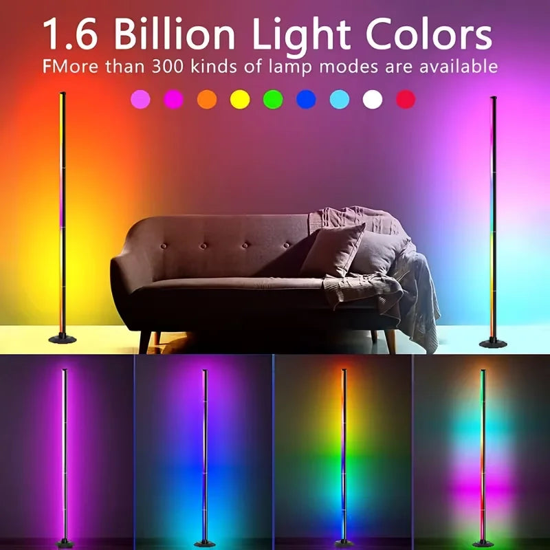 Elektroheimat RGB-LED-Eckstehleuchte mit App und Fernbedienung