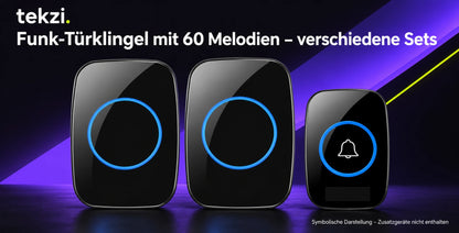tekzi Funk-Türklingel mit 60 Melodien – verschiedene Sets – Ansicht 12 im TEKZI-Design