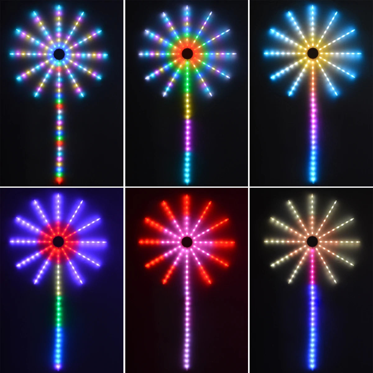Elektroheimat RGB-LED-Feuerwerkleuchte mit USB