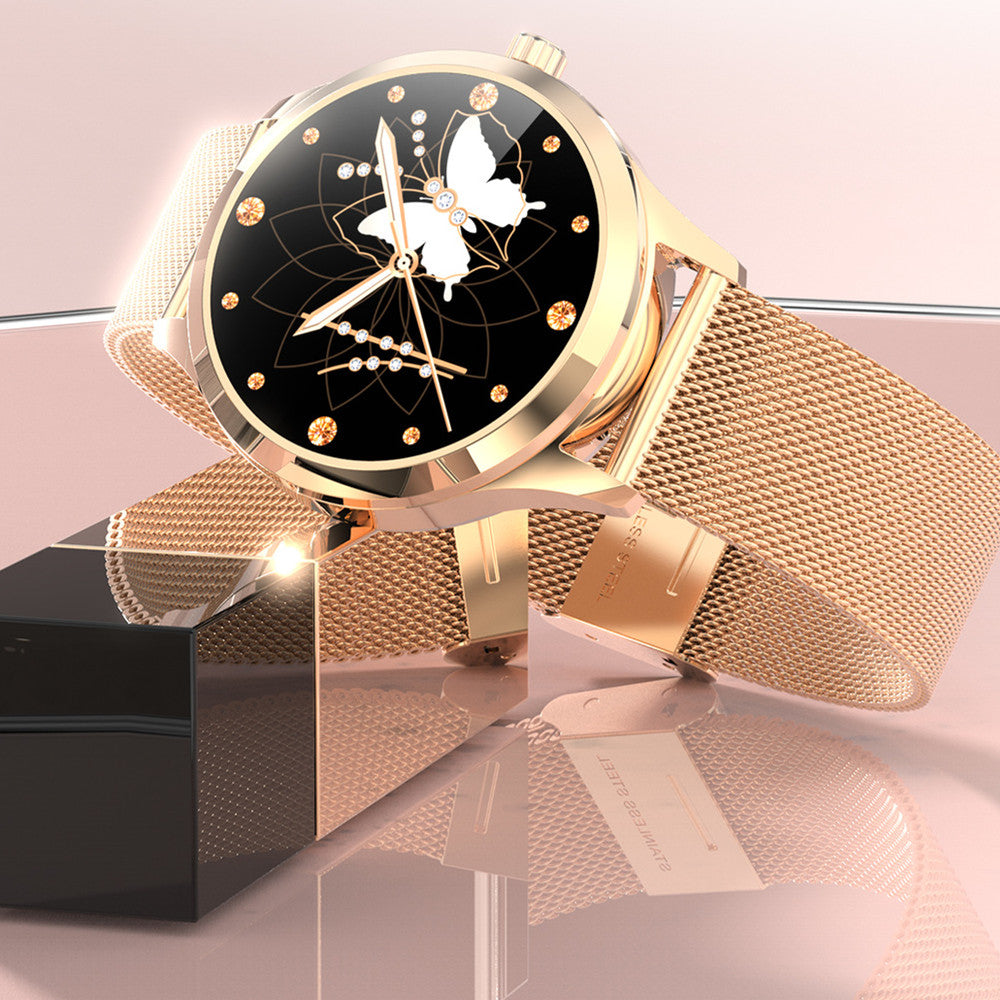 tekzi Smartwatch mit 1,1-Zoll-Anzeige und Edelstahlarmband – Produktabbildung