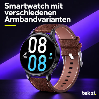 tekzi Smartwatch mit verschiedenen Armbandvarianten – Ansicht 7 im TEKZI-Design