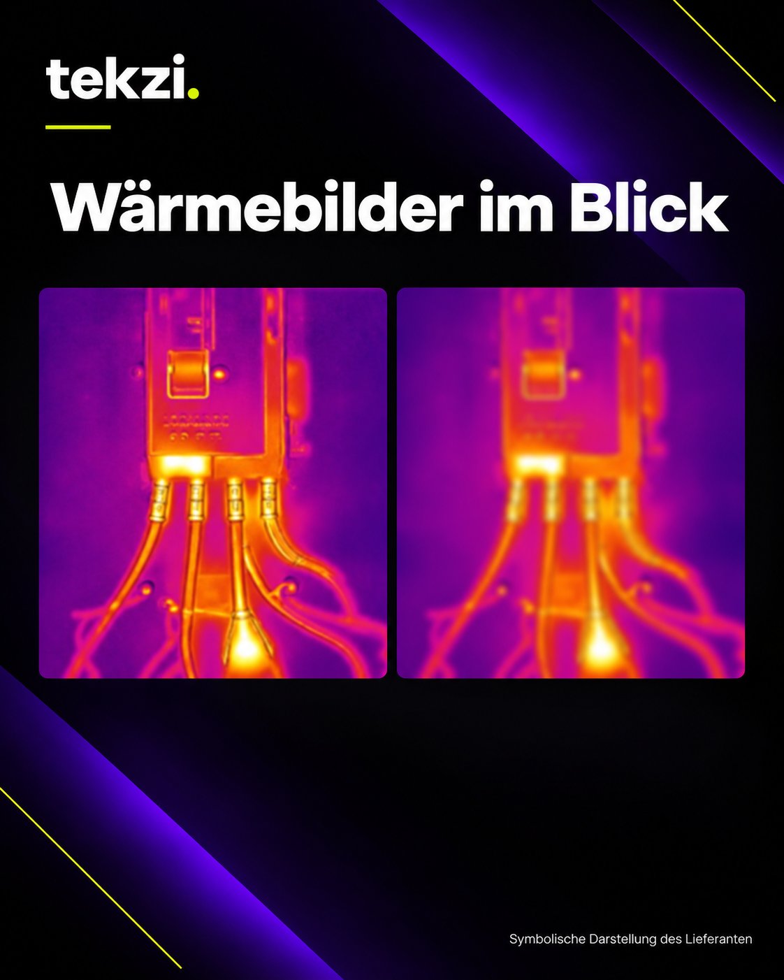 tekzi Wärmebildkamera VEVOR YXI96 Pro mit 2,4-Zoll-Anzeige – Ansicht 2 im TEKZI-Design